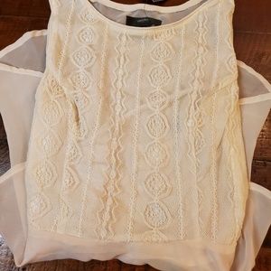 Lacey Sheer Peplum Blouse